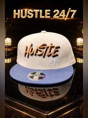 HUSTLE 24/7 Snapback
Hat Streetwear Cap NWT